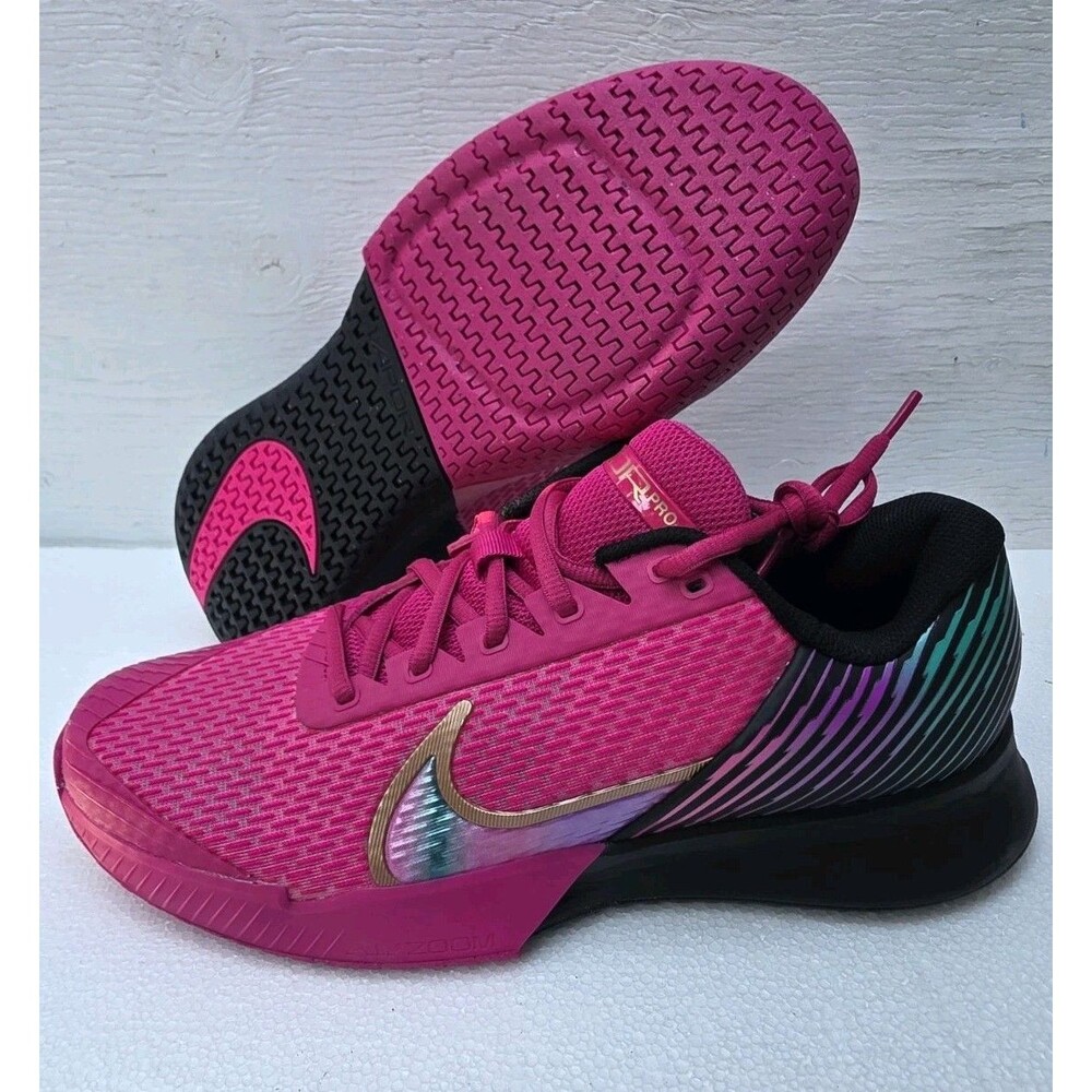 Nike Court Air Zoom Vapor Pro 2 Tennis Shoes Sneakers Pink Fireberry Women's 11